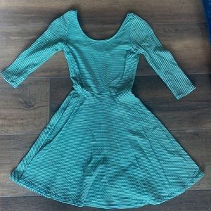 Striped Long Sleeve Dress